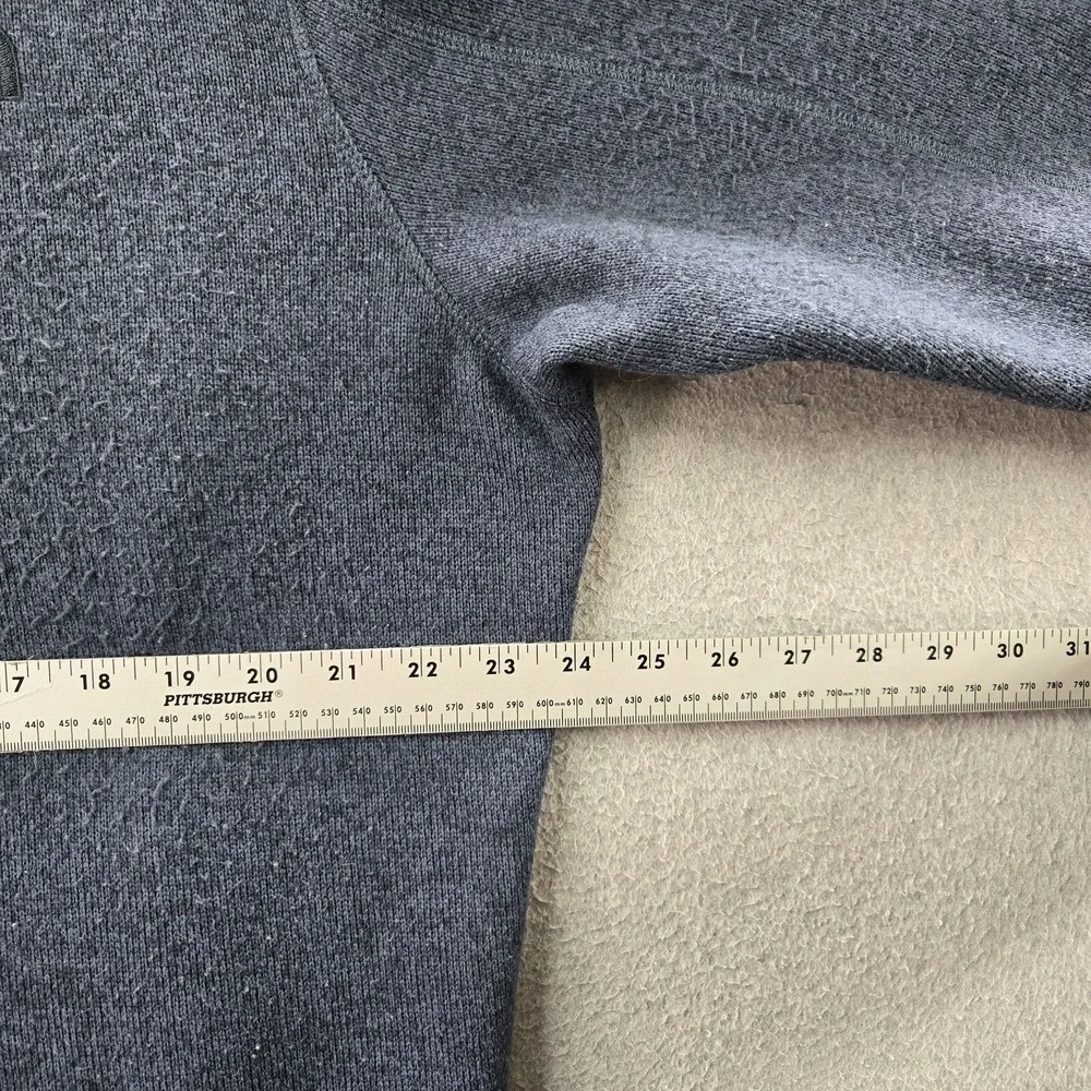 The North Face Men Sweatshirt XL Gray Front Range Embroidered Fleece Quarter Zip